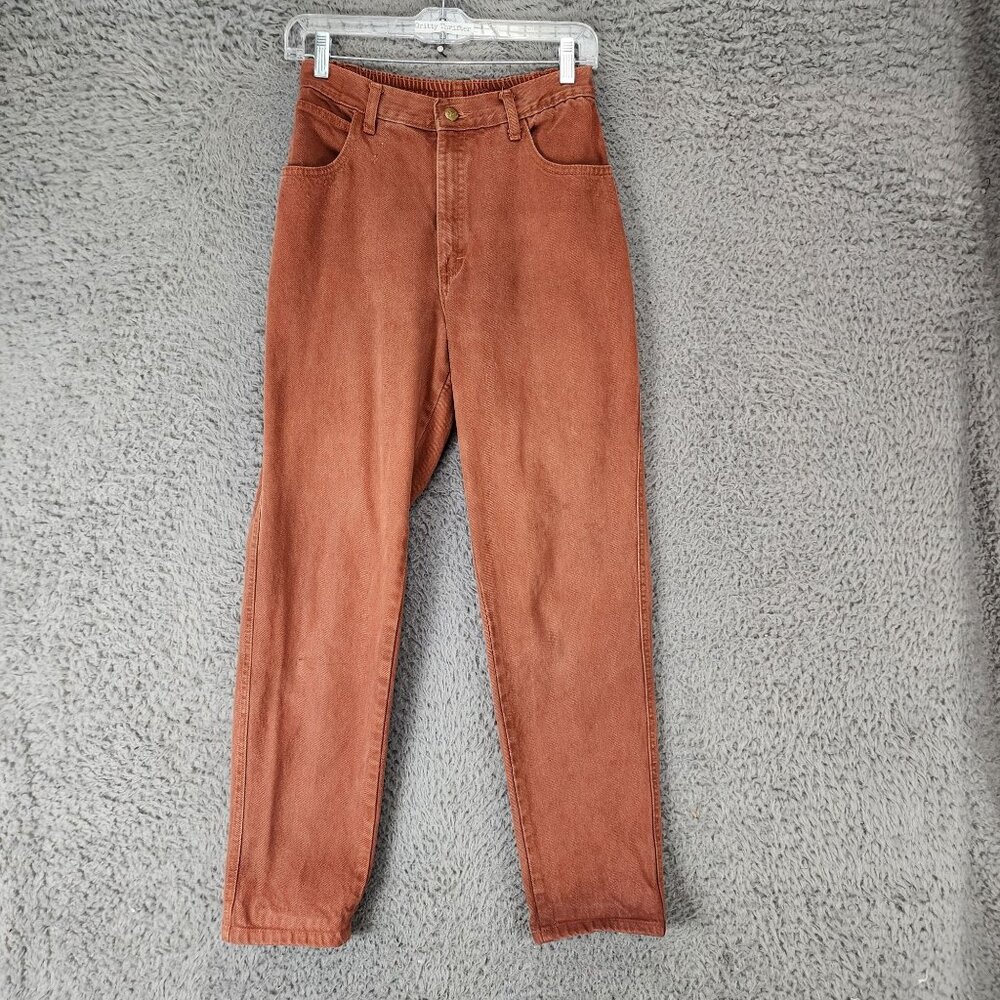 Lorraine Wardy Jeans Womens 6 Red Cotton High Rise Straight *Read*